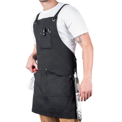 Professional Grade Apron For Men And Women Black Cotton Texas Canvas Wares