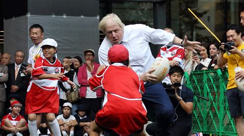 Boris Johnson Tackles Japanese Kid In Friendly Rugby Game Au