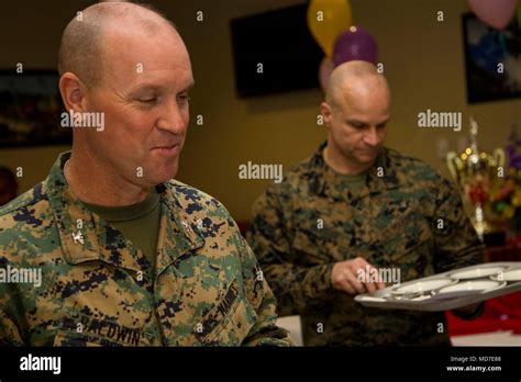 Col Scott Baldwin Left Logistics Officer Marine Corps Installations