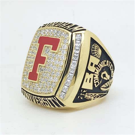 Fordham University Communications Major Ring Custom Champion Ring