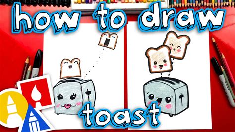 How To Draw Funny Toast And Toaster Youtube