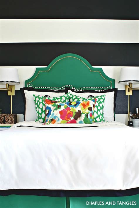 How To Make An Upholstered Headboard Diy Tutorial Dimples And Tangles