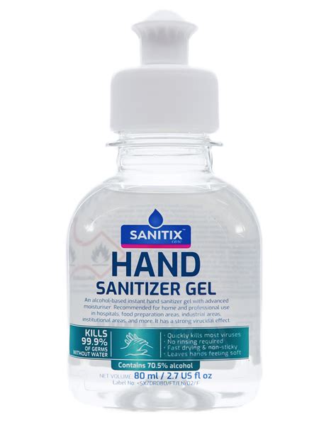Hand Sanitizer Gel 80 Ml 27 Us Fl Oz Hand Rub Sanitizers And