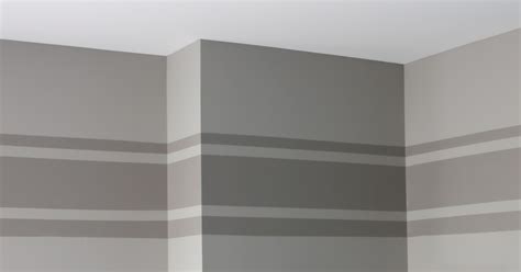 Just decide how thick you want the stripes to be, use painter's tape to mark off the borders, then fill in. The Yellow Cape Cod: Tone on Tone Wall Stripe Tutorial