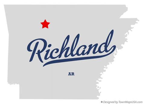 Map Of Richland Newton County Ar Arkansas
