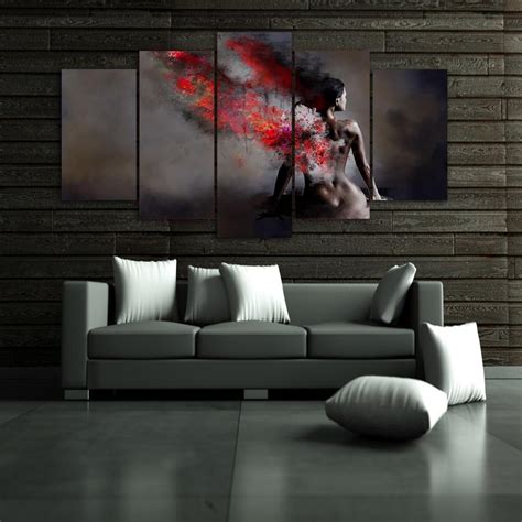 Nude Girl Back Color Abstract Panel Canvas Art Wall Decor Canvas Storm