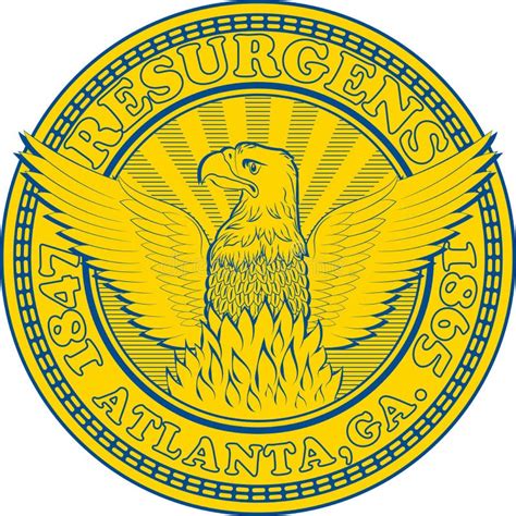 Coat Of Arms Of Atlanta City In Georgia Usa Stock Vector