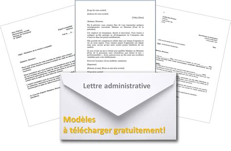 Modèle De Lettre Administrative Sur Word Modèles Word