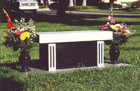 Bench Styled Cremation Monuments Monument Headstones Custom Granite