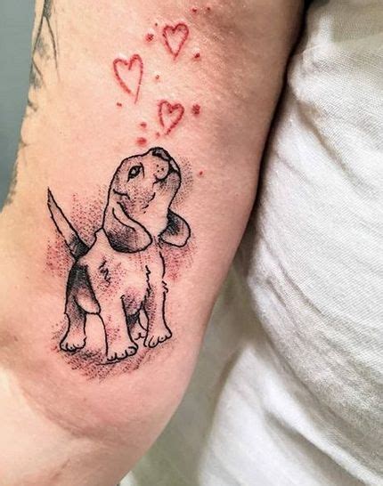 14 Awesome Beagle Tattoo Ideas For Every Taste Petpress Beagle