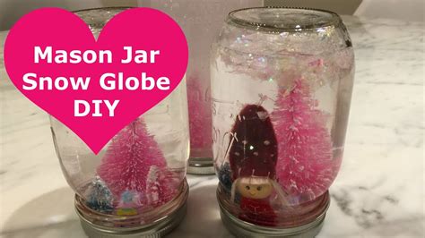 Mason Jar Snow Globes For Christmas Diy 2015 Youtube