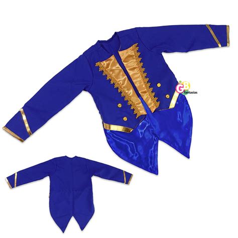 Fantasia Príncipe Fera Azul Royal Infantil Elo7