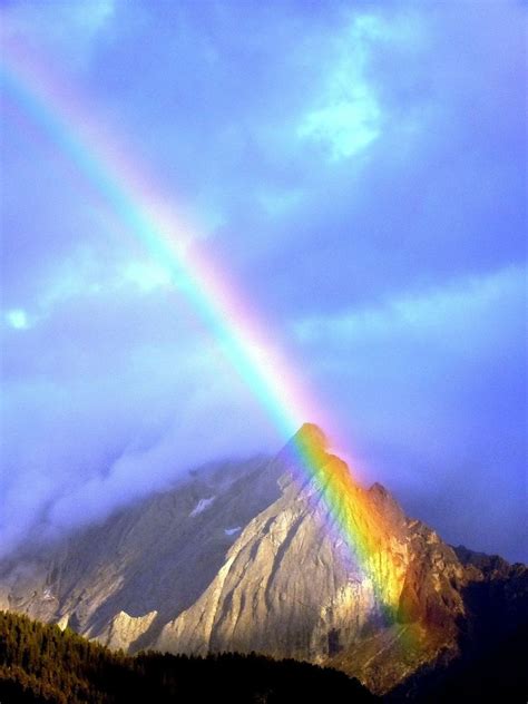 The Mountain Rainbow Rainbow Sky Love Rainbow Beautiful Nature