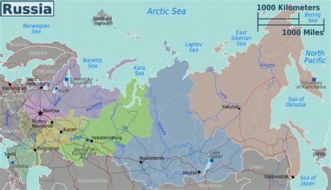 Detailed political and administrative map of Russia. Russia detailed ...