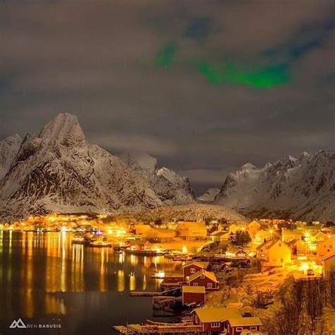 Winter Night In Reine Norway Photo By Ben Babusis Wonderful Places