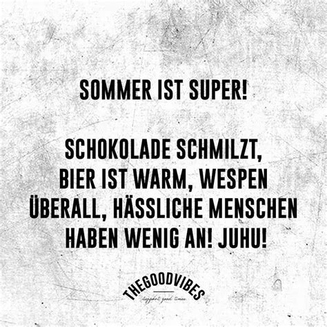 Der sonnige himmel erhellt die grenzenlosen felder und sandstrände. Ich hasse sommer | Witzige sprüche, Tolle worte und ...