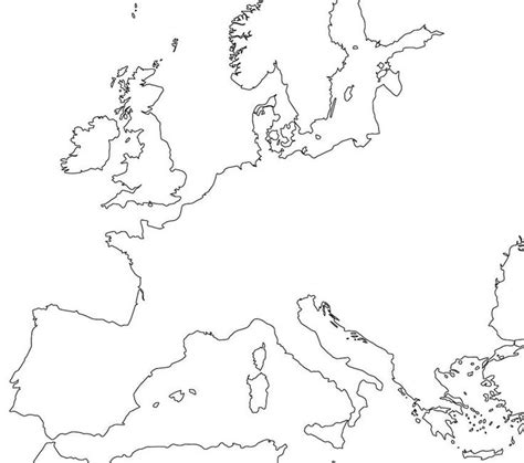 Blank Map Of Europe Blank Europe Map