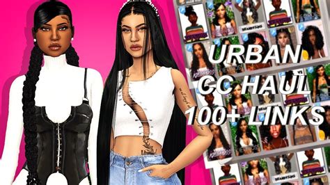 The Sims 4 Urban Cc Haul Hairs Edges Clothes And More