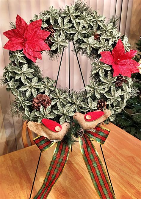 diy money wreath mrs bbb creations oragami christmas tree christmas money christmas wreaths