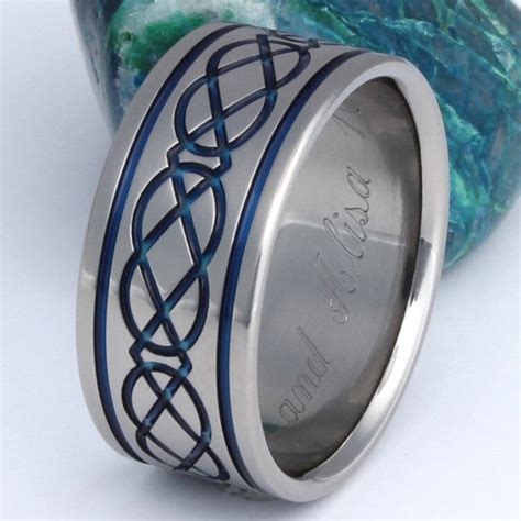 Titanium Irish Celtic Wedding Rings Ck6 Titanium Rings Studio