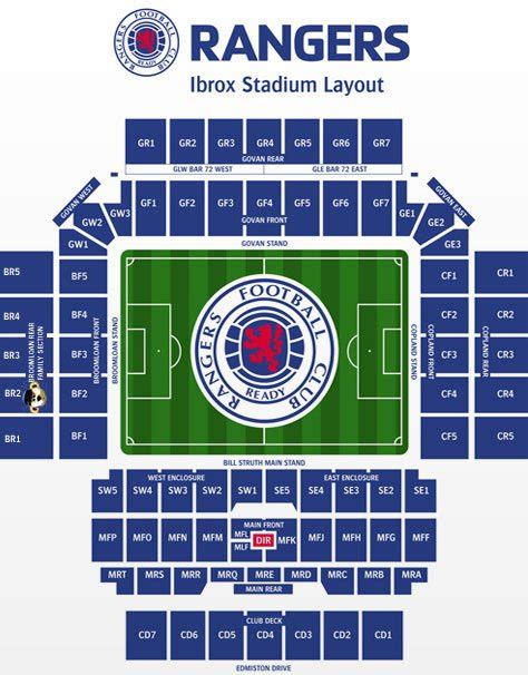 Stadiumplan Rangers Football Club Official Website