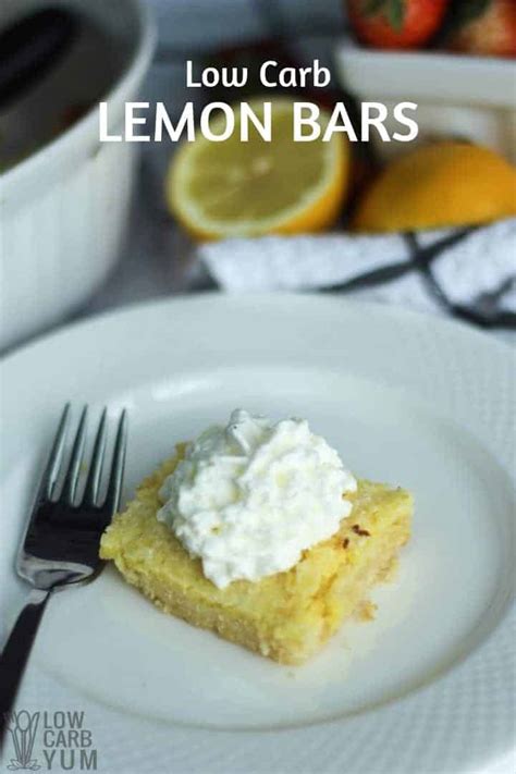 Made with simple ingredients and packed with delicious lemon flavor. Low Carb Lemon Bars Recipe (Keto, Gluten Free) | Low Carb Yum