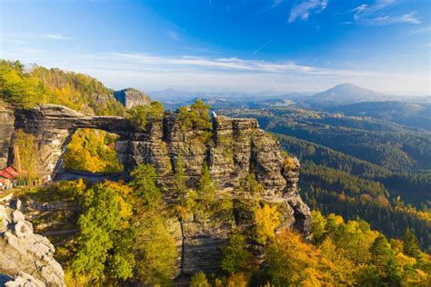 Pravcicka Tor Nationalpark Tschechische Republik Stockbild Bild Von