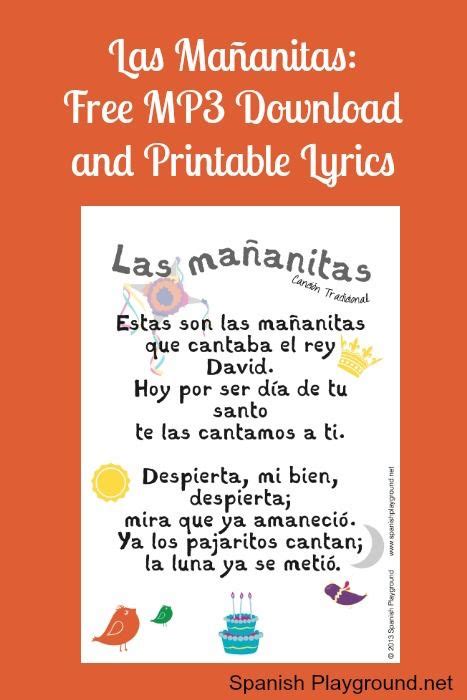 They reflect the different feelings and emotions that we have for them. Happy Birthday Song in Spanish Free Printable Lyrics ...