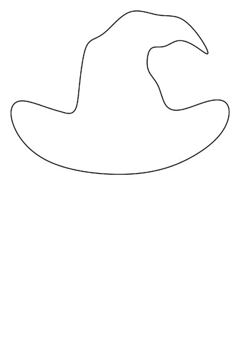 Blank Witch Hat Template Printable Pdf Download