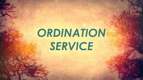 Ordination Service Fellowship Bible Church