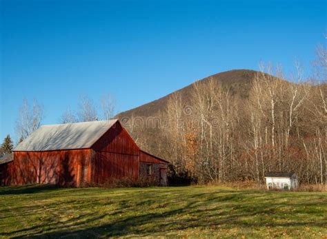 Countryside Landscape With Farm In Quebec Canada Stock Image Image