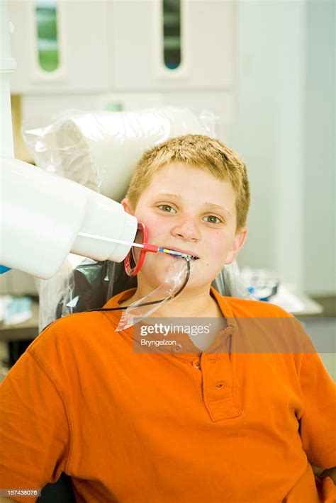 Smiling Boy Getting Dental Xray High Res Stock Photo Getty Images