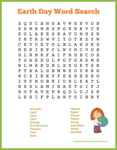 Earth Day Printable Activities Word Searches And I Spy