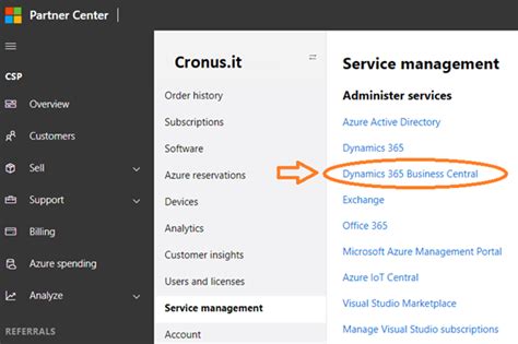 Dynamics 365 Business Central Admin Center On The Csp Portal And