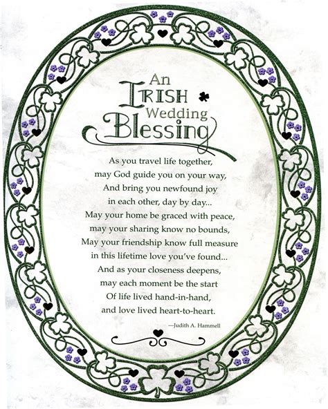 Irish Wedding Blessing Catholic Picture Print Etsy Uk