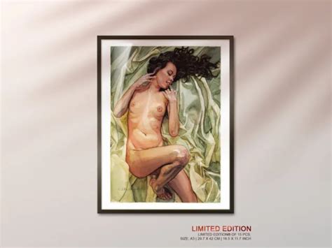 EROTIK PIN UP Nude Art Akt Zeichnung LE Of 15 Pcs Act 21