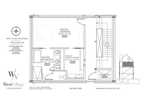 Enlarged Third Floor Plan Westvillage Stl