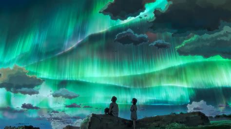 Download 3840x2160 Anime Couple Hug Romance Clouds