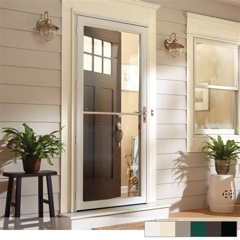 2500 Series Full View Retractable Aluminum Storm Door The Door