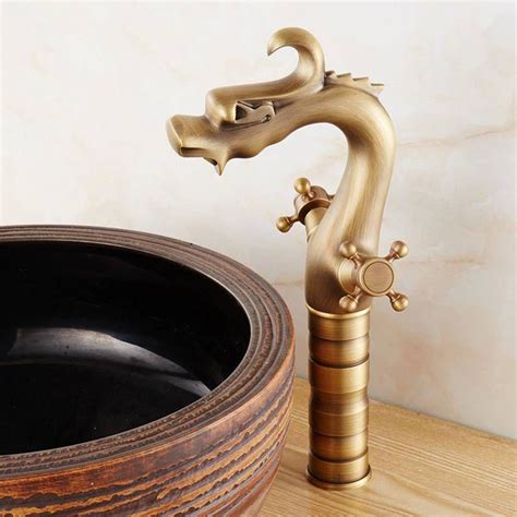 Washbasin, wall mounted or countertop. European Style antique Basin Faucet bathroom sink Faucets ...