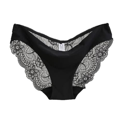 ZMHEGW Womens Panties Adjustable High Waist Mesh Comtable Lace Thong Women Underwear Briefs