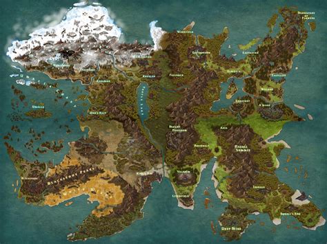 Free Fantasy World Map Maker Map Gambaran