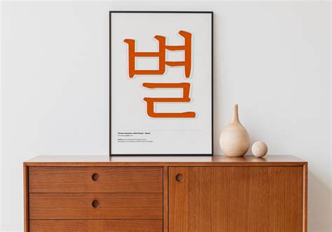Hangul Korean Alphabet Korean Poster Korean Character Etsy