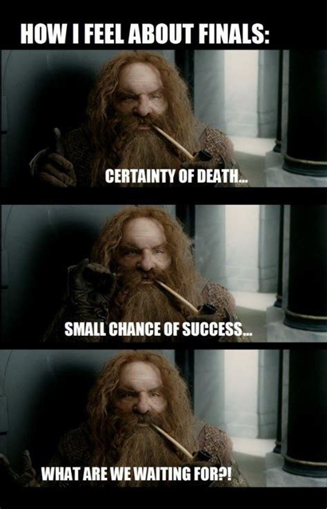Find the newest lorde meme. College as Told by The Lord of the Rings Memes