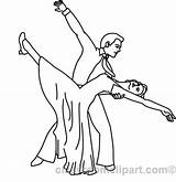Dancing Outline Couple Dancer Ballroom Clipart Dance Coloring Clip Getcolorings Background Library Transparent sketch template