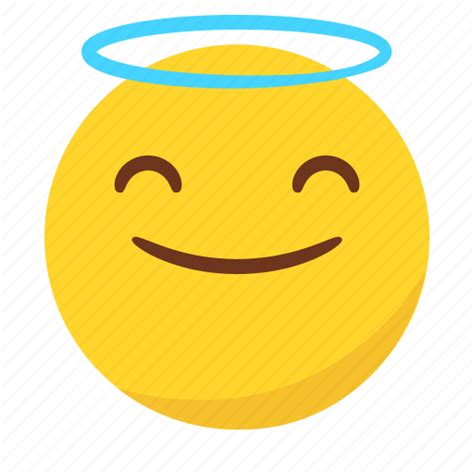 Angel Emoji Emoticon Happy Smile Icon Download On Iconfinder