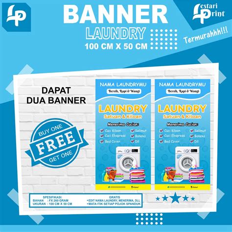 Contoh Desain Banner Spanduk Laundry Cdr Terbaru Banner Spanduk