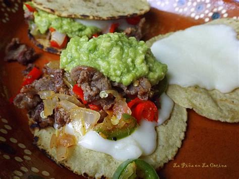 Mulitas De Carne Asada~quesadilla Stacked Taco La Piña En La Cocina