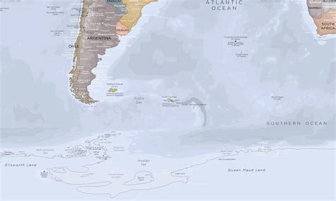 Complete World Map Detailed Plan World Map With Antarctica