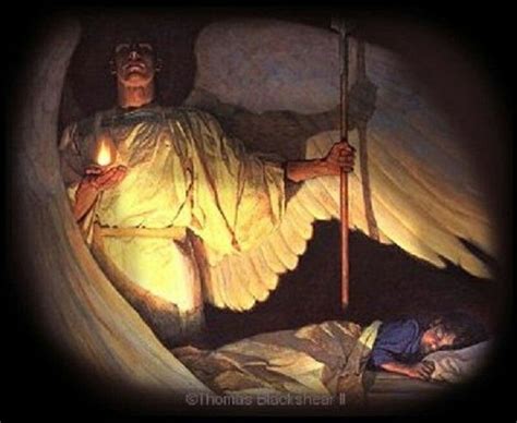 Guardian Angel Watching Over A Sleeping Child